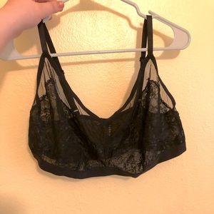 TORRID Black Mesh Lace Bralette Size 2